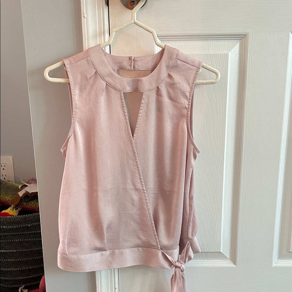 EXPRESS Elegant Pink Sleeveless Wrap Top. Never worn!